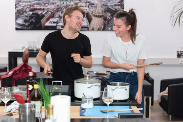 Paarkochkurs Wien Pärchen kocht