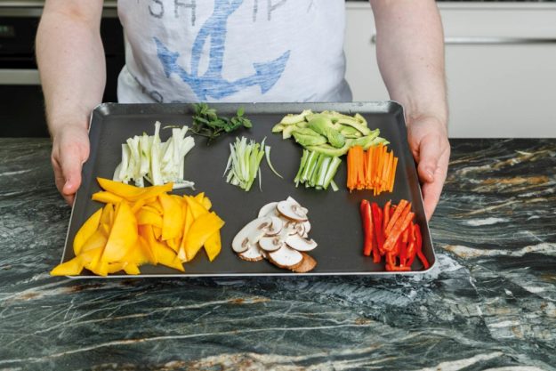 Vegetarischer Kochkurs Wien – Gemüse auf Blech