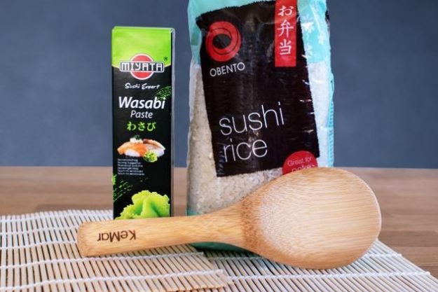 DIY-Sushi-BOX: Reis & Wasabi