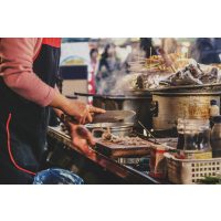 Koreanischer Kochkurs Wien - geschäftige Garküche