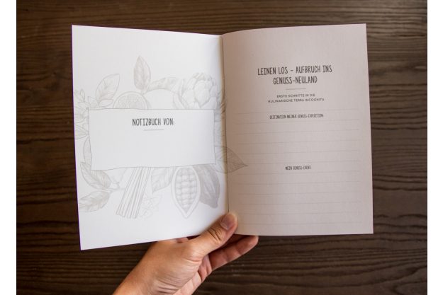 Weihnachtsgeschenk - Geschenkidee Erlebnisgutschein: Notizbuch für Rezepte