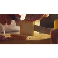 Käse-Seminar Salzburg: mit Käsemesser schneiden